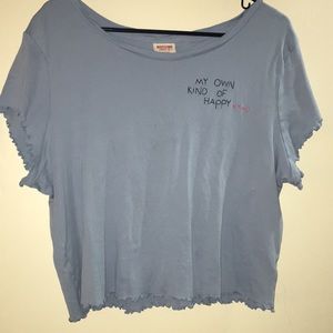 Embroidered Crop Top